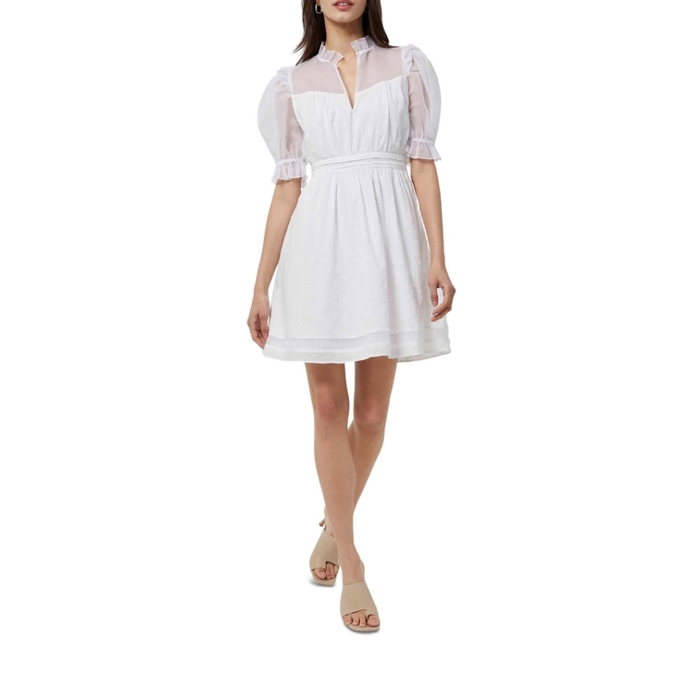 French Connection Womens Illusion Organic Cotton Mini Dress